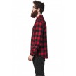 Dragstrip Kustom Checkered Lumber Jack Shirt in Black & Red